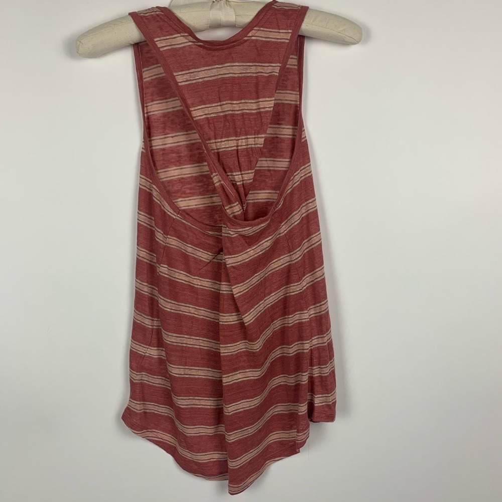 NWT Joie | Rayson Linen Twisted Tank Tropical Red - Picture 3 of 9